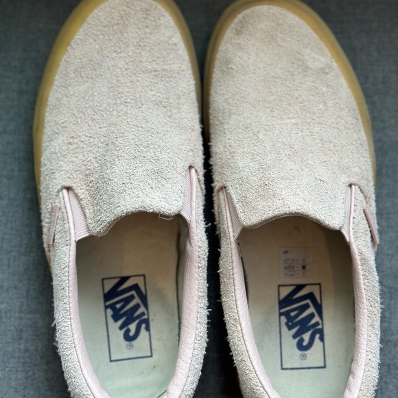 Vans Slip-ons Suede Pale Pink Wmn 7/ Men 5.5 - Picture 8 of 8